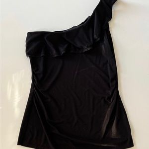 White House black market ruffled tank